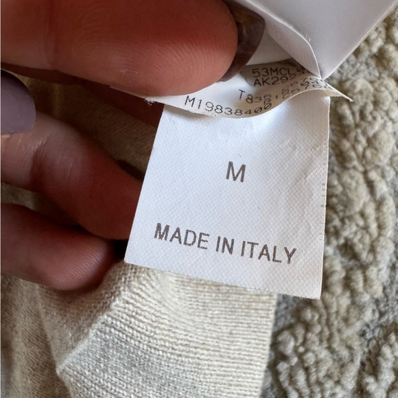 Brunello Cucinelli Cotton sweater oversized boxy fit cream beige medium - Picture 6 of 9